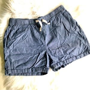 5x$25 Faded Glory Blue 100% Cotton Shorts, 10-12